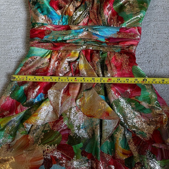 Ramy Brook Reuben Printed Metallic Halterneck Minidress - Picture 10 of 10